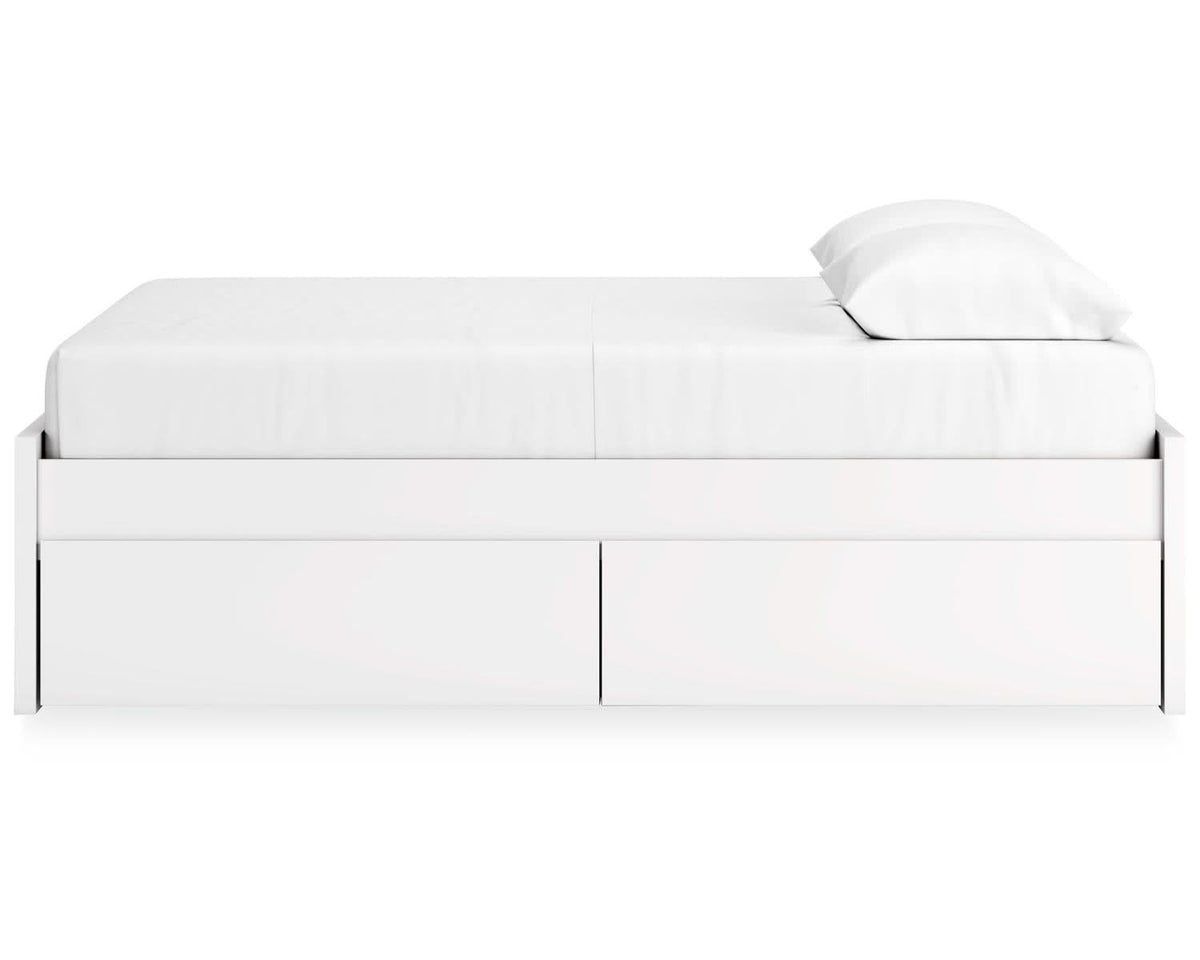 Cama Queen Onita con plataforma y dos laterales de almacenamiento