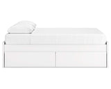 Cama Queen Onita con plataforma y dos laterales de almacenamiento