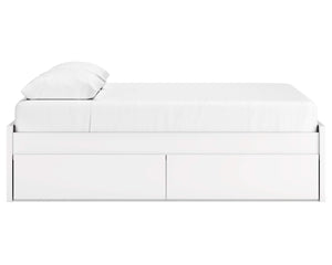 Cama Queen Onita con plataforma y dos laterales de almacenamiento