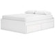 Cama Queen Onita con plataforma y dos laterales de almacenamiento