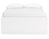 Cama de plataforma completa Onita con almacenamiento en un lado