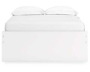 Cama de plataforma completa Onita con almacenamiento en un lado