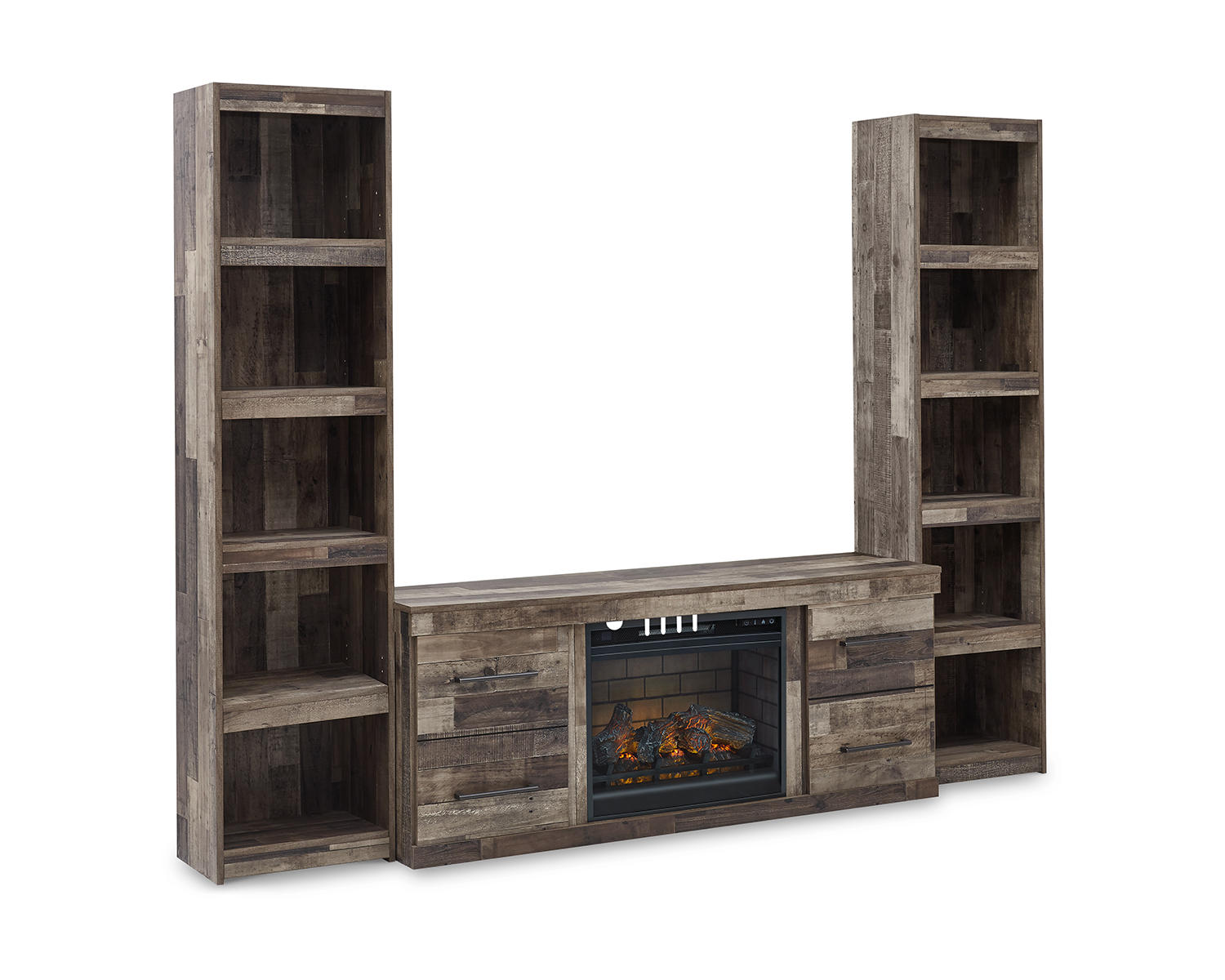 Derekson 3-Piece Entertainment Center with Electric Fireplace