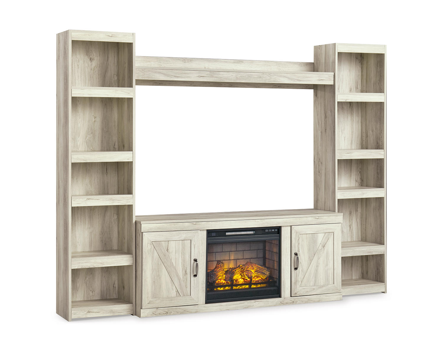 Bellaby 4-Piece Entertainment Center with Electric Fireplace