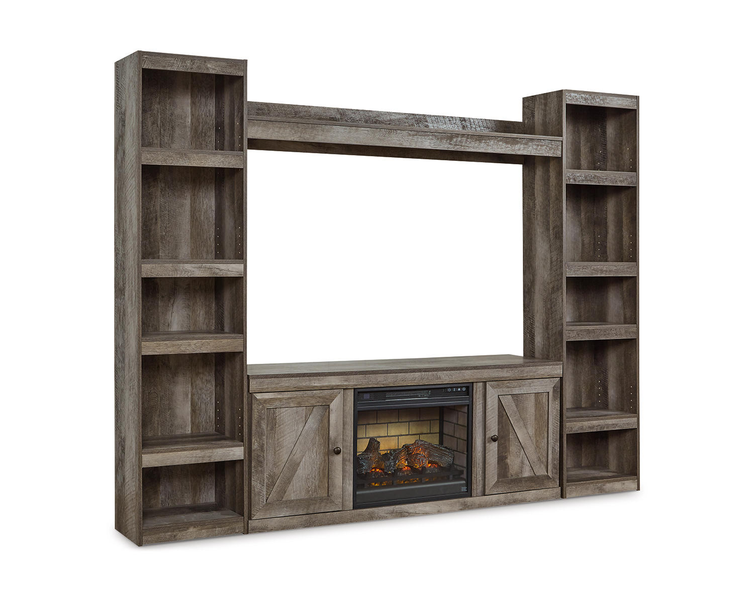 Wynnlow 4-Piece Entertainment Center with Electric Fireplace
