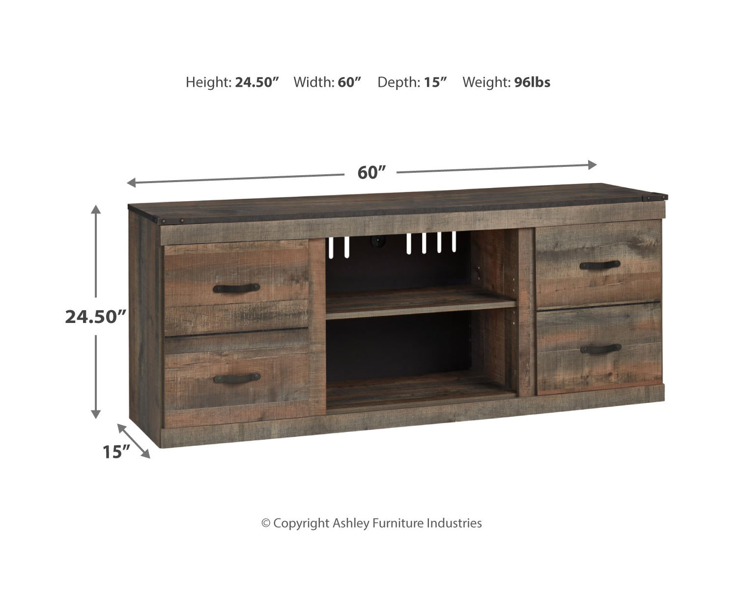Trinell 60" TV Stand