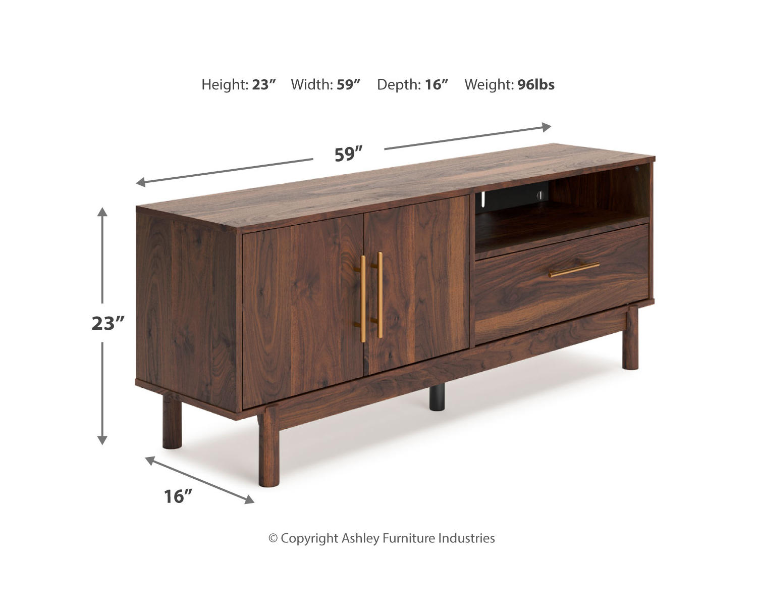 Calverson 59" TV Stand