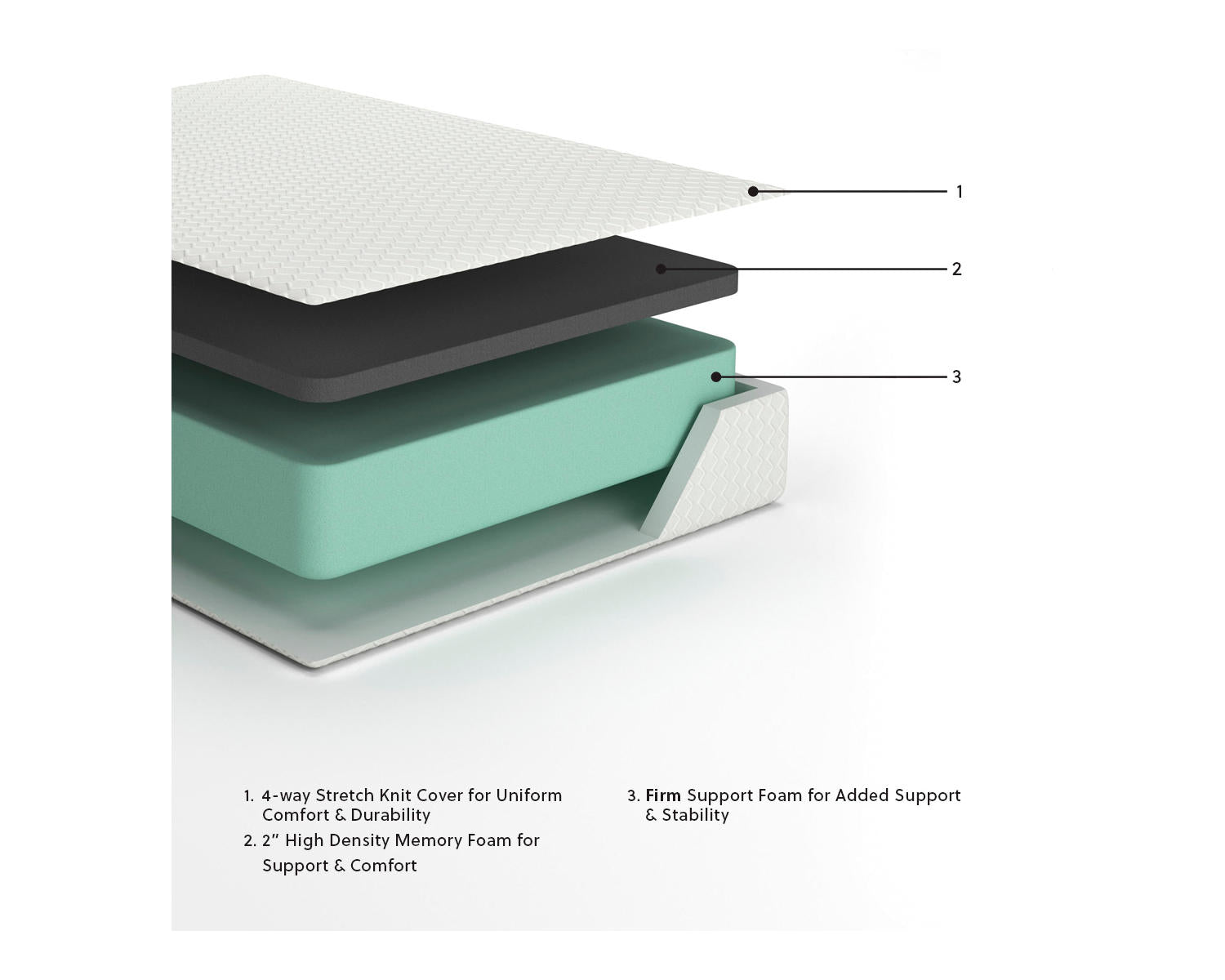 Chime 12 Inch Memory Foam Queen Mattress in a Box