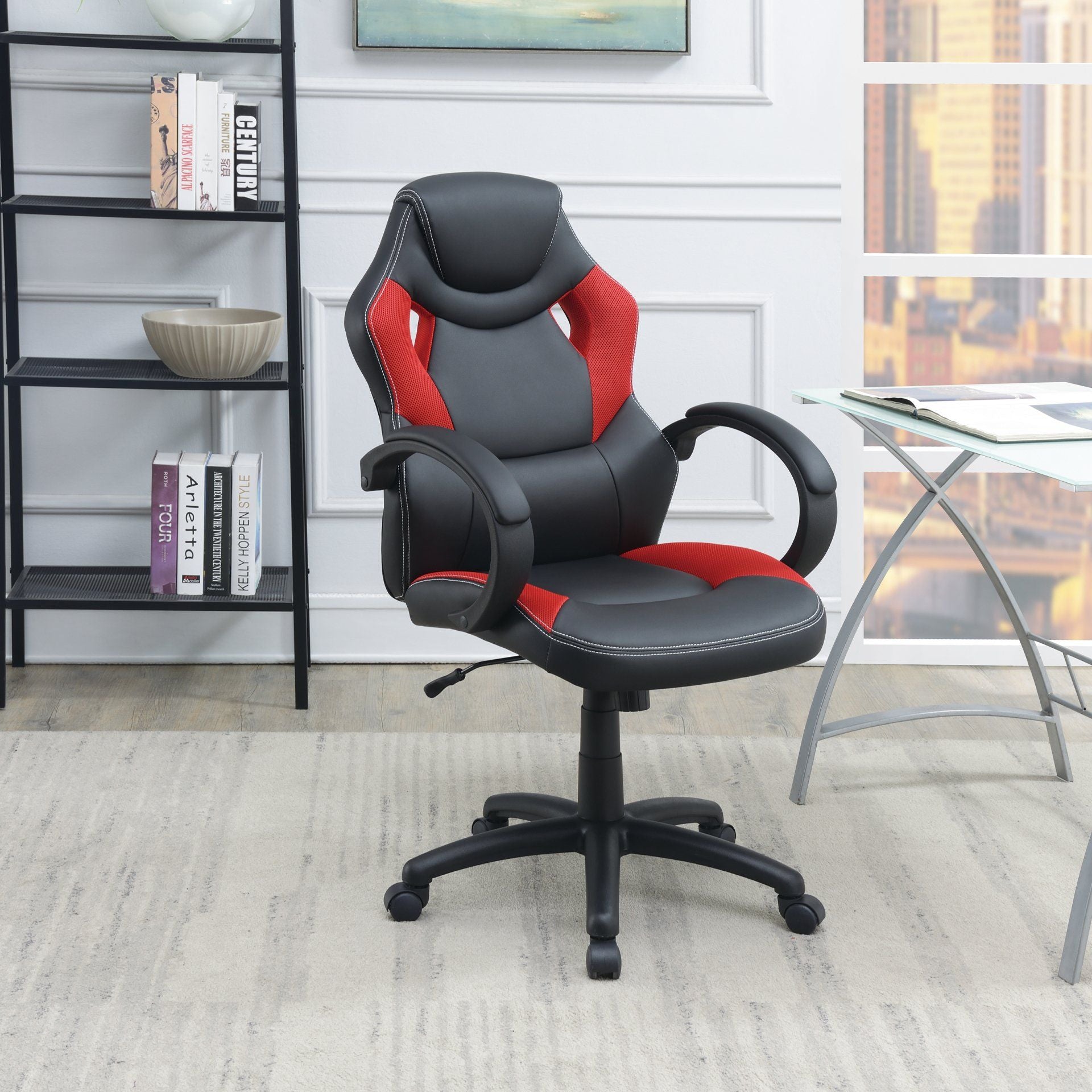 F1689 - OFFICE CHAIR/Faux Leather