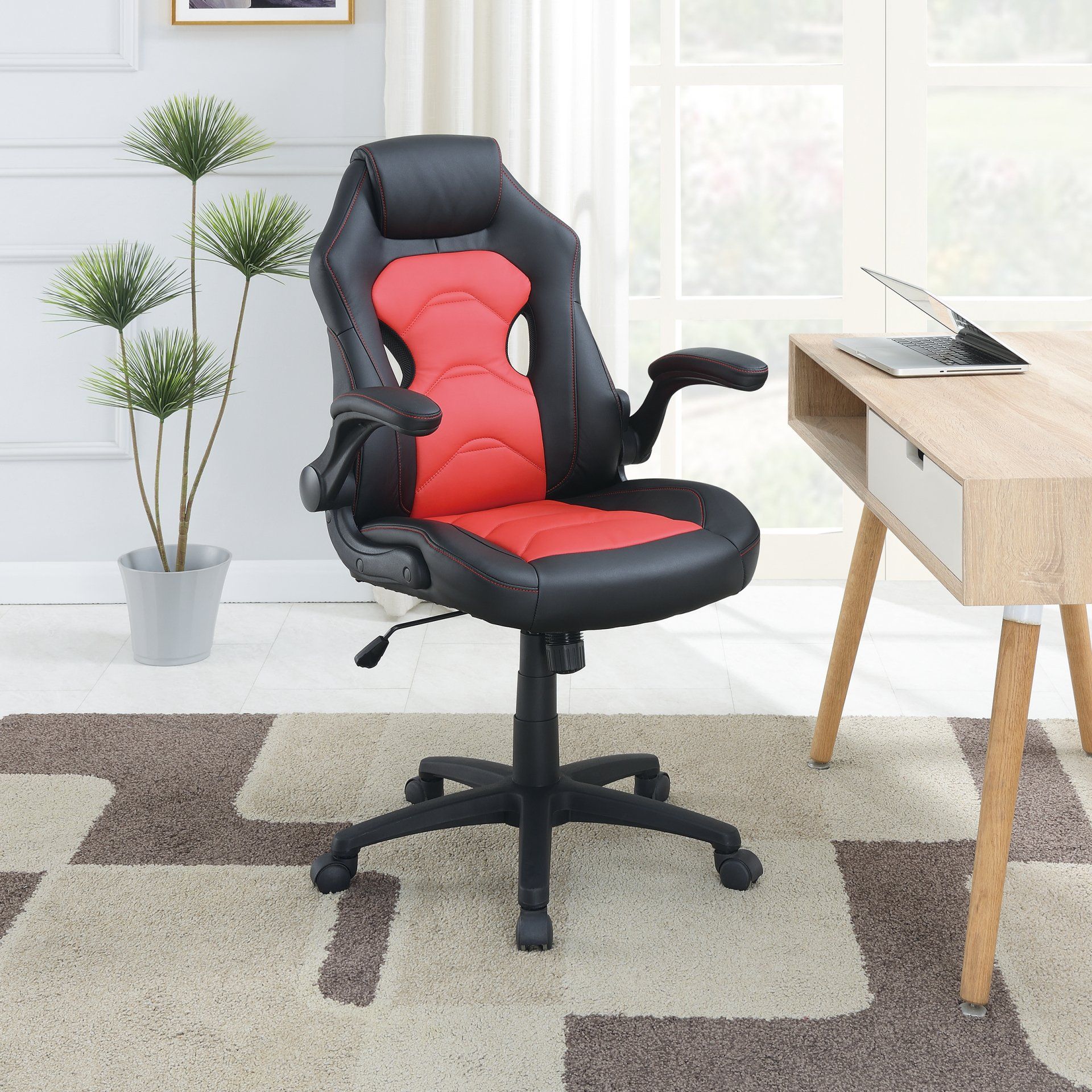 F1691 - OFFICE CHAIR/Faux Leather