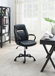 F1696 - OFFICE CHAIR/Faux Leather