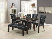 F1751 - DINING BENCH/BLACK PU