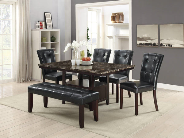 F1750 - DINING CHAIR/BLACK PU
