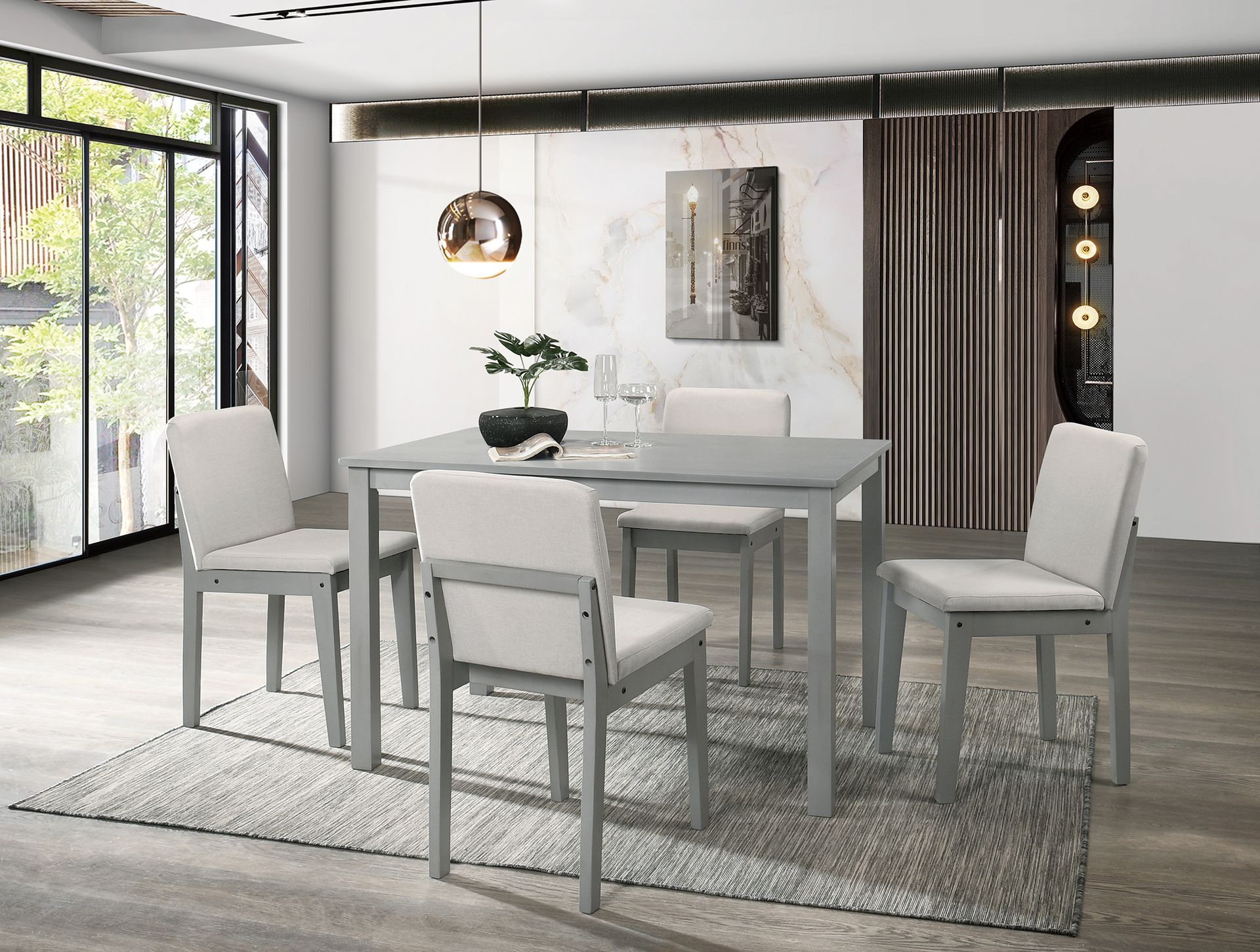 F2612 - 5-PCS DINING SET