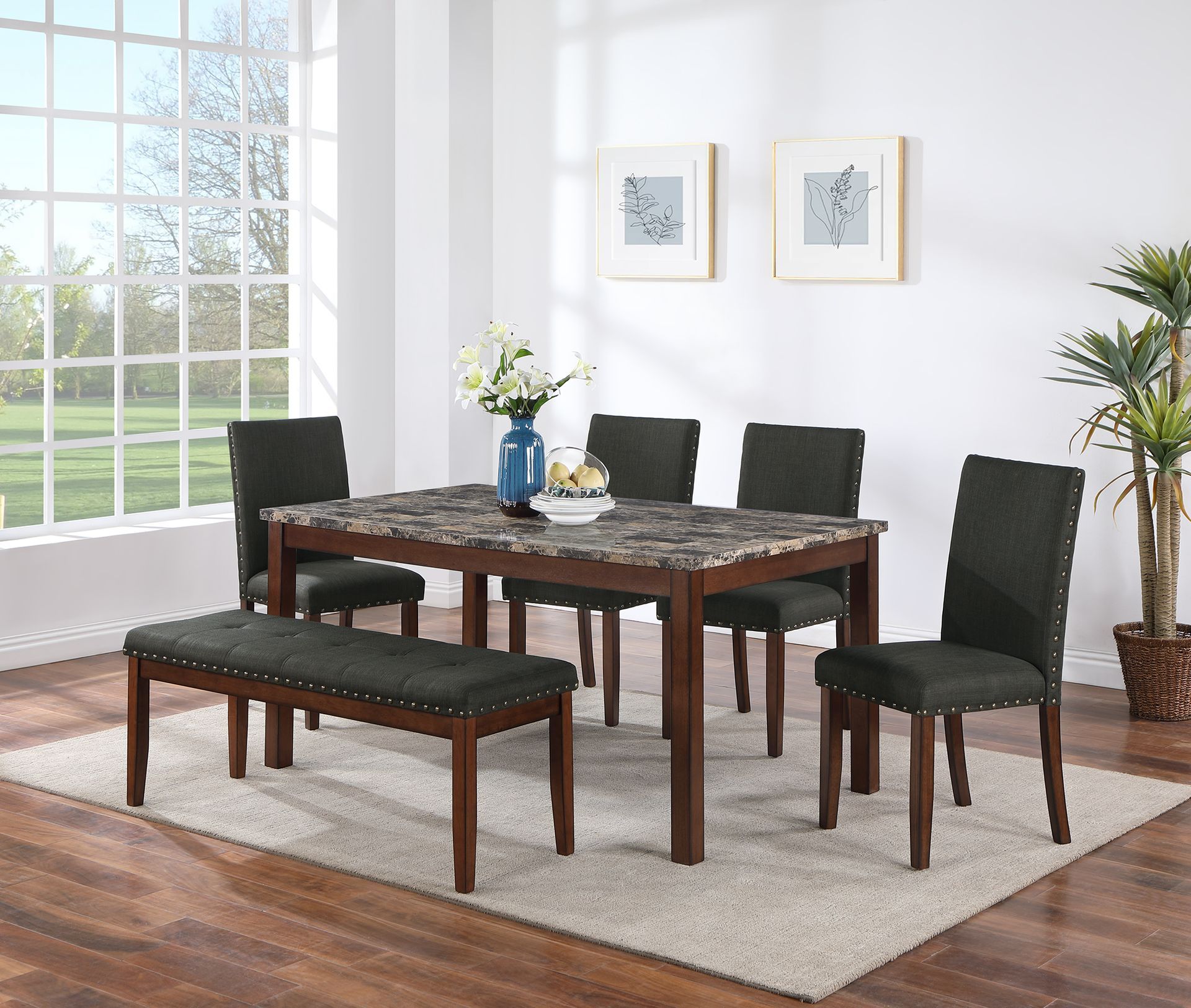F2618 - 6-PCS DINING SET