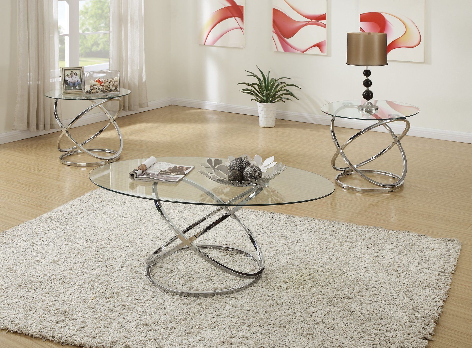 F3087 - 3-PCS COFFEE TABLE SET