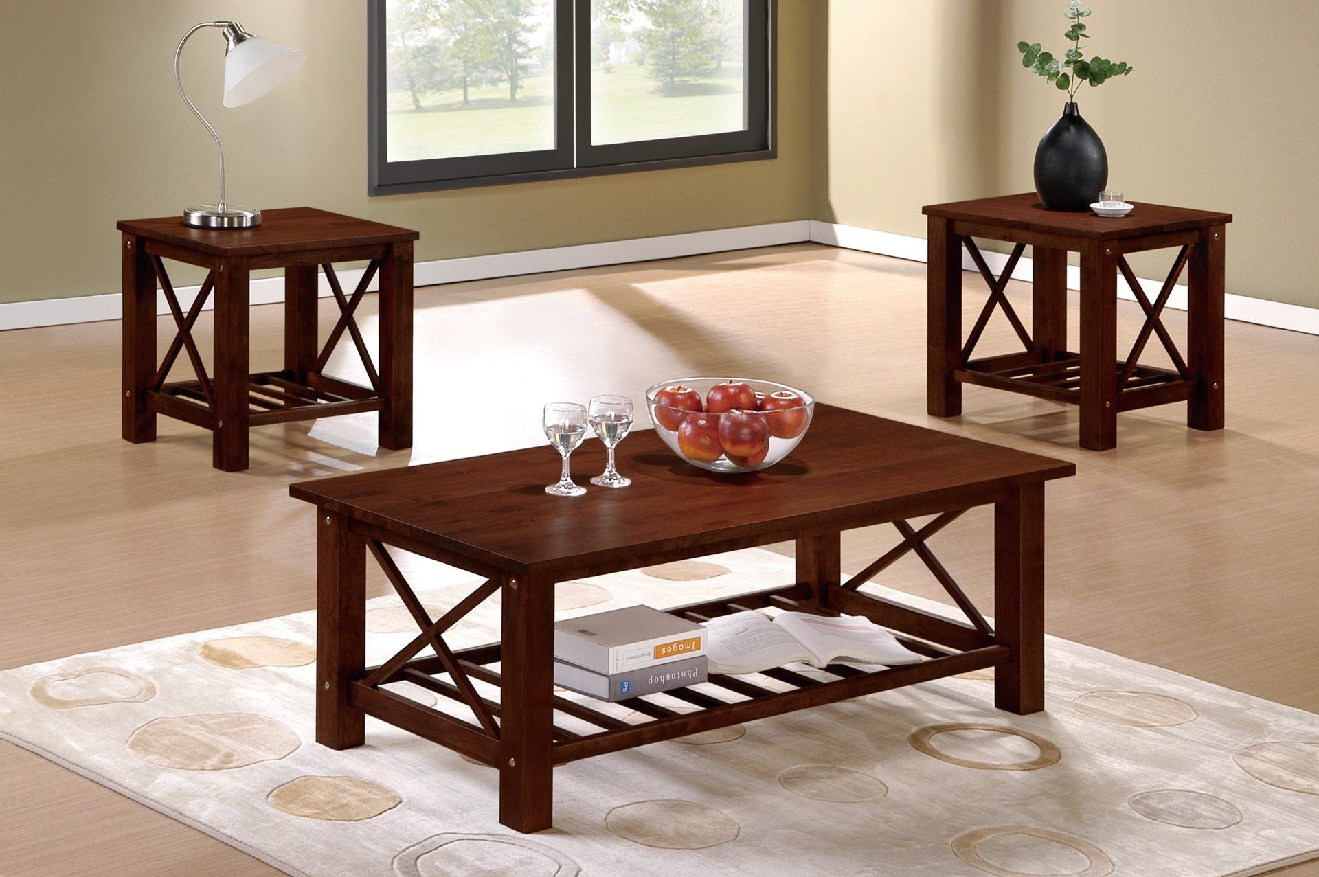 F3128 - 3-PCS COFFEE TABLE SET