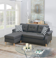 F6459 - SECTIONAL SET W/2 ACCENT PILLOWS