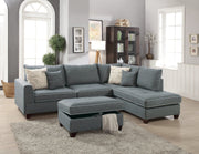 F6542 - 3-PCS SECTIONAL W/STORAGE OTTOMAN