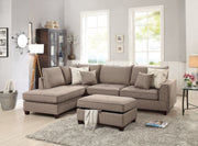 F6544 - 3-PCS SECTIONAL W/STORAGE OTTOMAN