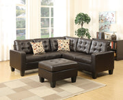 F6934 - 4-PCS SECTIONAL W 2 ACCENT PILLOWS