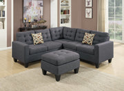 F6935 - 4-PCS SECTIONAL W 2 ACCENT PILLOWS