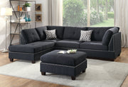 F6974 - 3-PCS SECTIONAL SET W/2 ACCENT PILLOWS