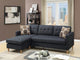 F7084 - SECCIONAL DE 2 PIEZAS CON 2 ALMOHADAS DECORATIVAS