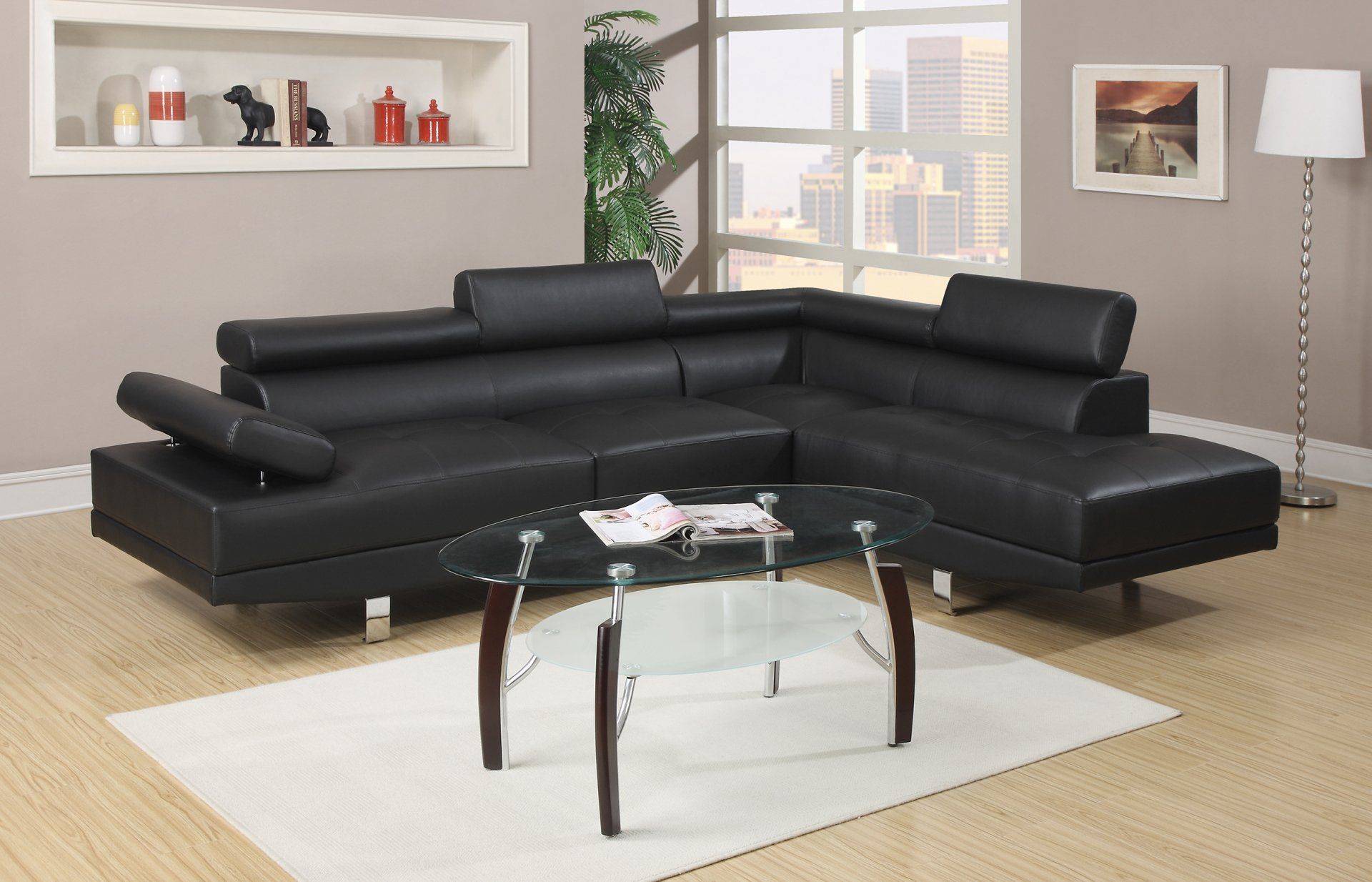 F7310 - MODERN 2-PCS SECTIONAL SOFA SET