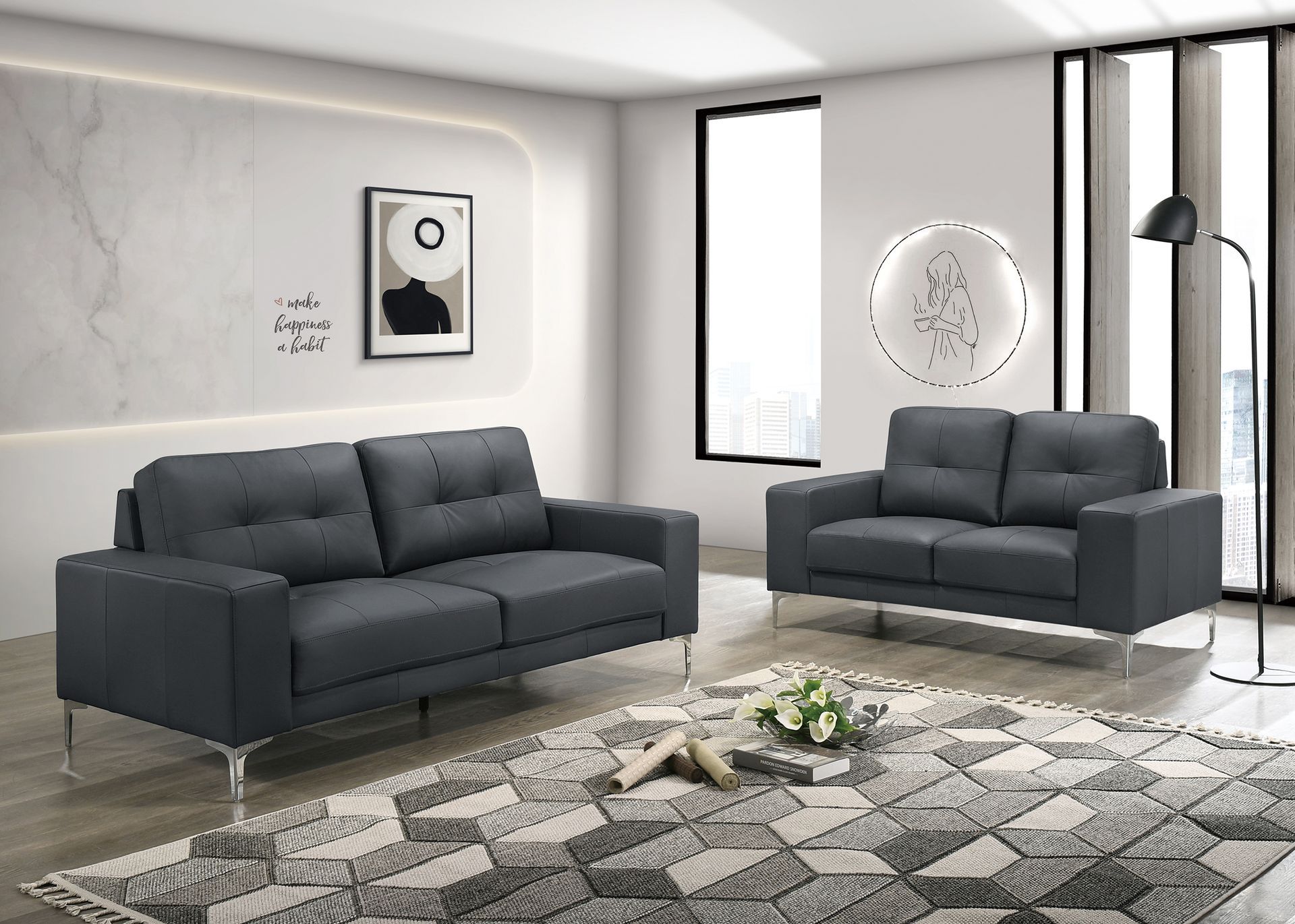 F8417 - 2-PCS SOFA SET