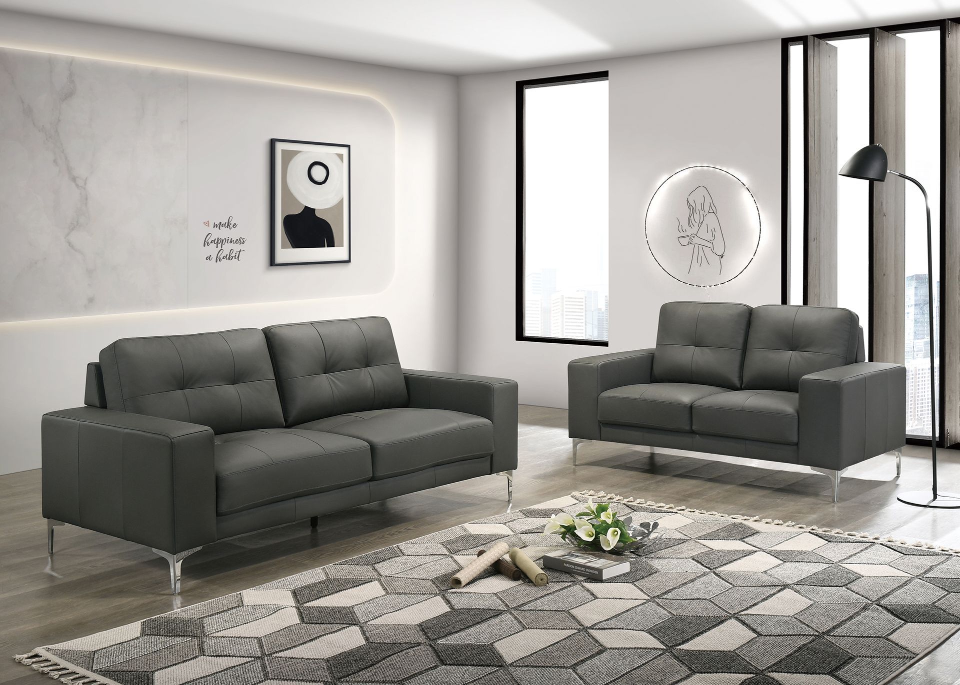 F8418 - 2-PCS SOFA SET