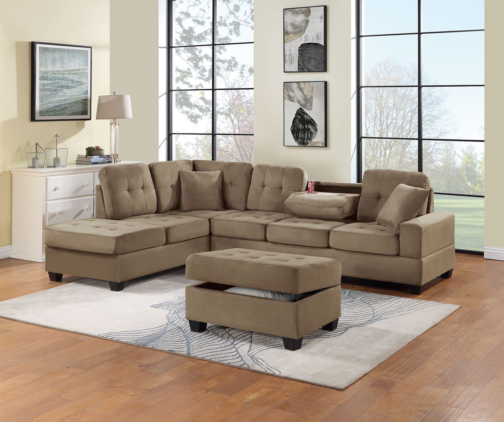 F8436 - 3-PCS SECTIONAL SET