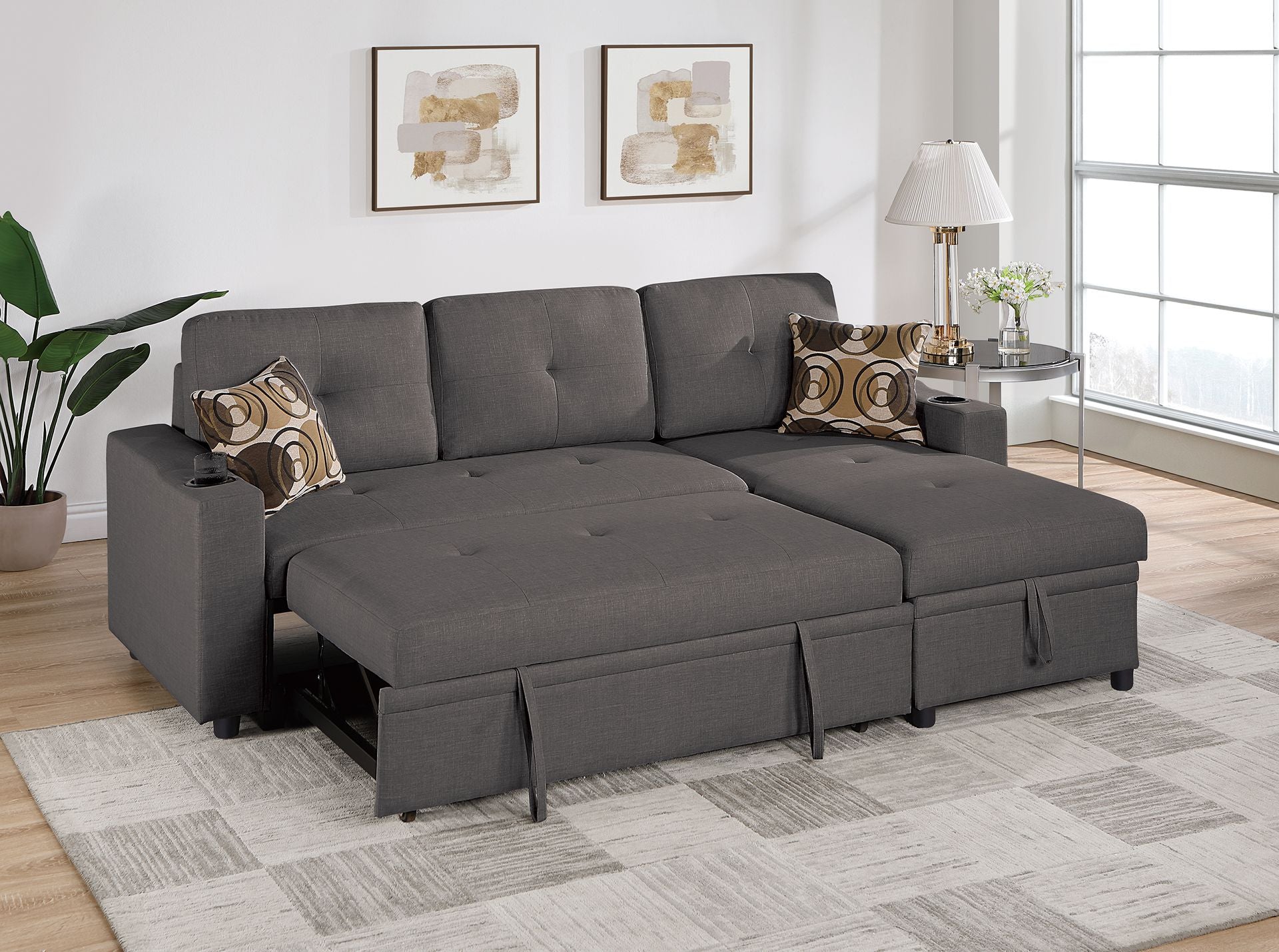 F8537 - CONVERTIBLE SECTIONAL SET
