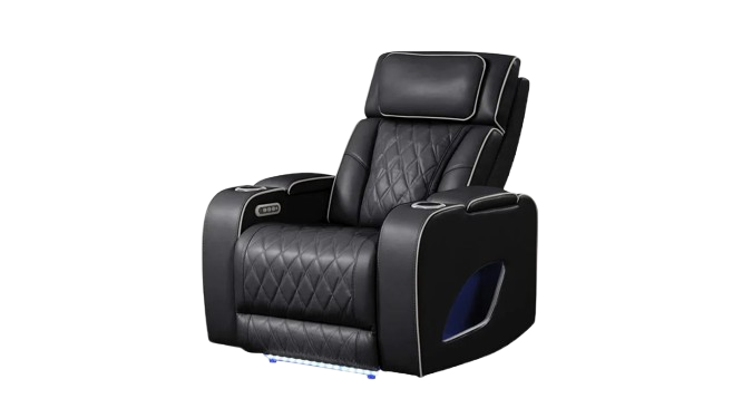 Aurora Massaging Leather Sofa & Loveseat Set