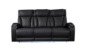 Aurora Massaging Leather Sofa & Loveseat Set