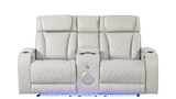 Aurora Massaging Leather Sofa & Loveseat Set