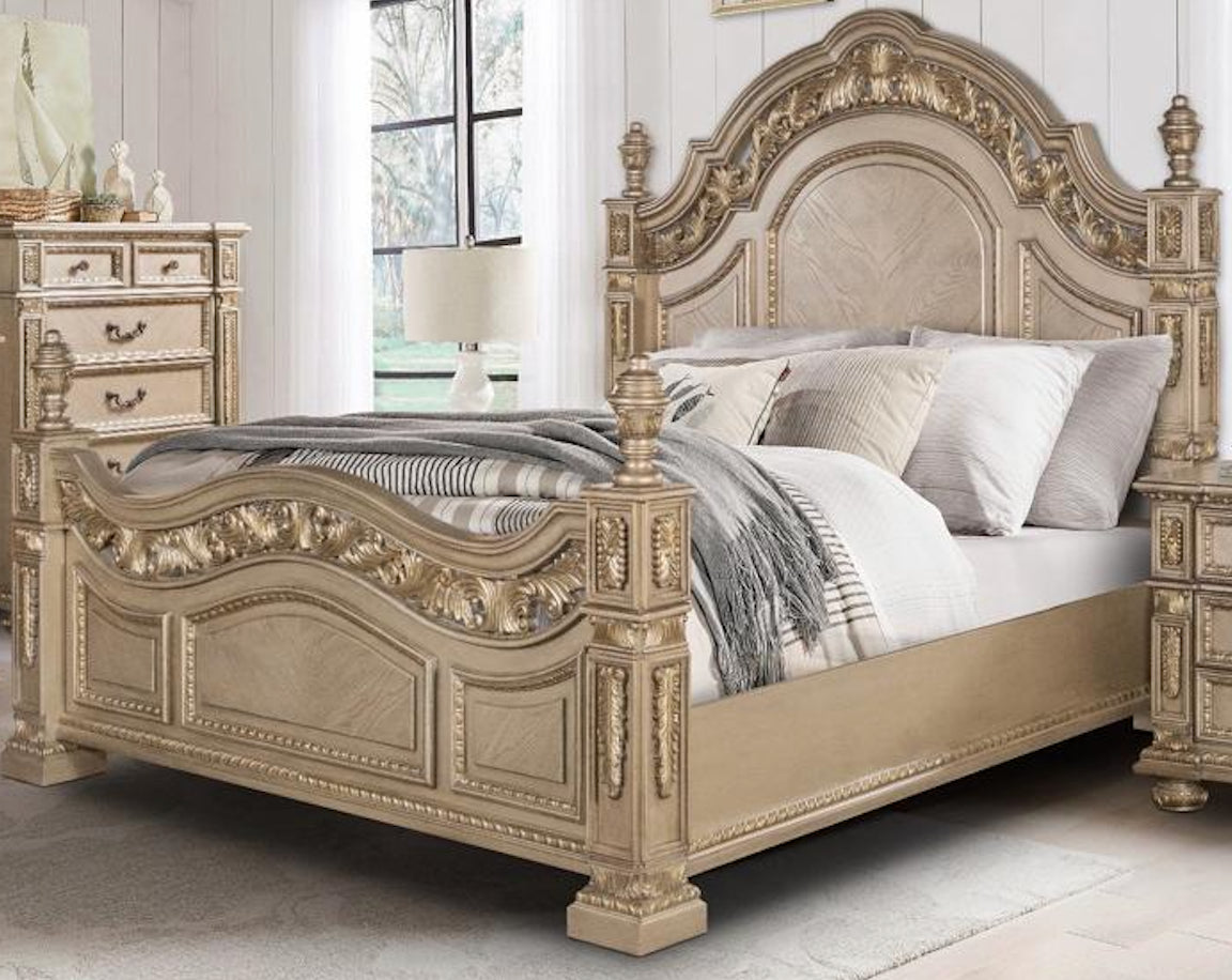 CAROLINA 5 Piece Real Wood Bedroom Set