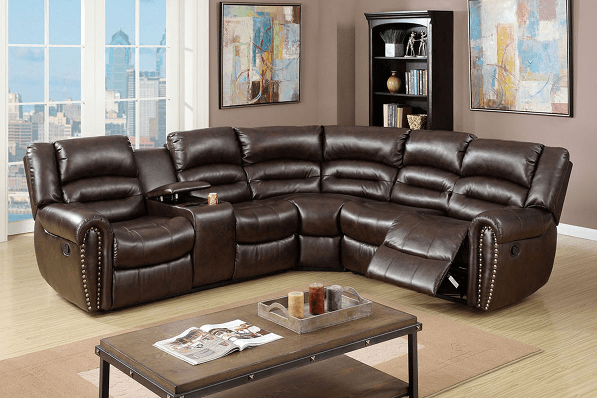 F6744 - 3-PC RECLINING SECTIONAL SET