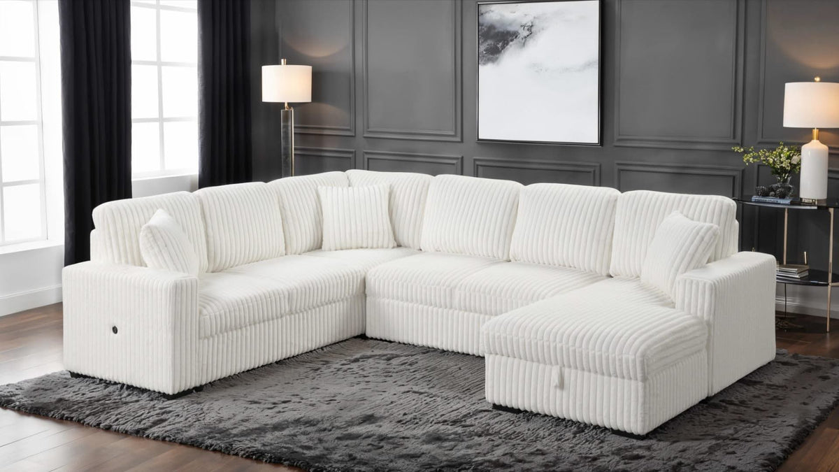 Grande Corduroy Sectional