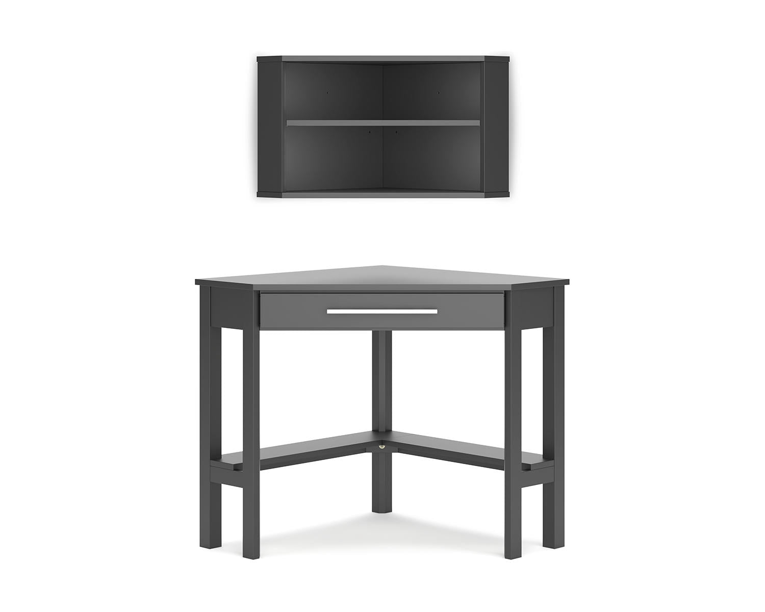 Otaska Home Office Corner Desk with Bookcase