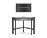 Otaska Home Office Corner Desk with Bookcase