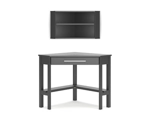 Otaska Home Office Corner Desk with Bookcase
