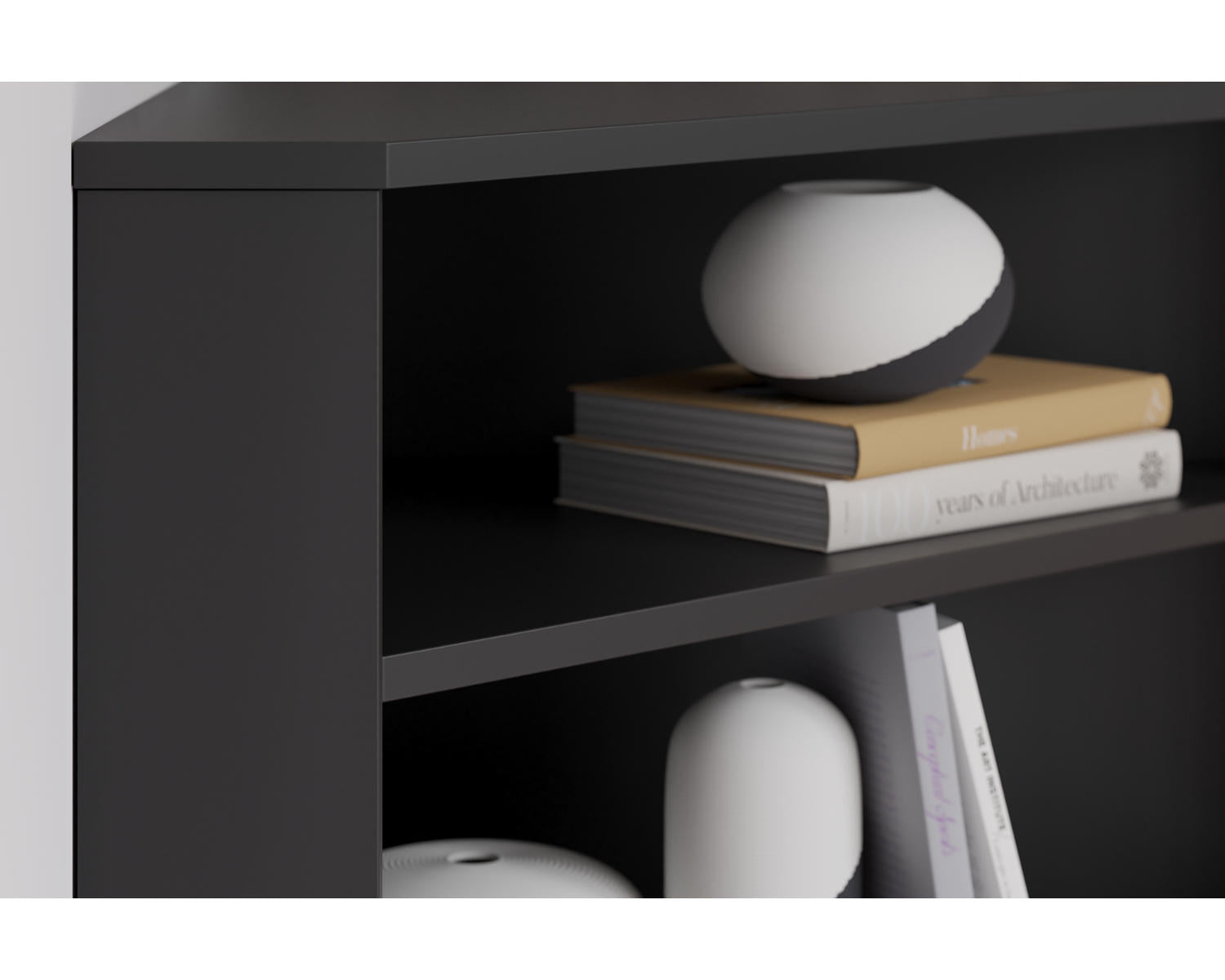 Otaska Home Office Corner Desk with Bookcase