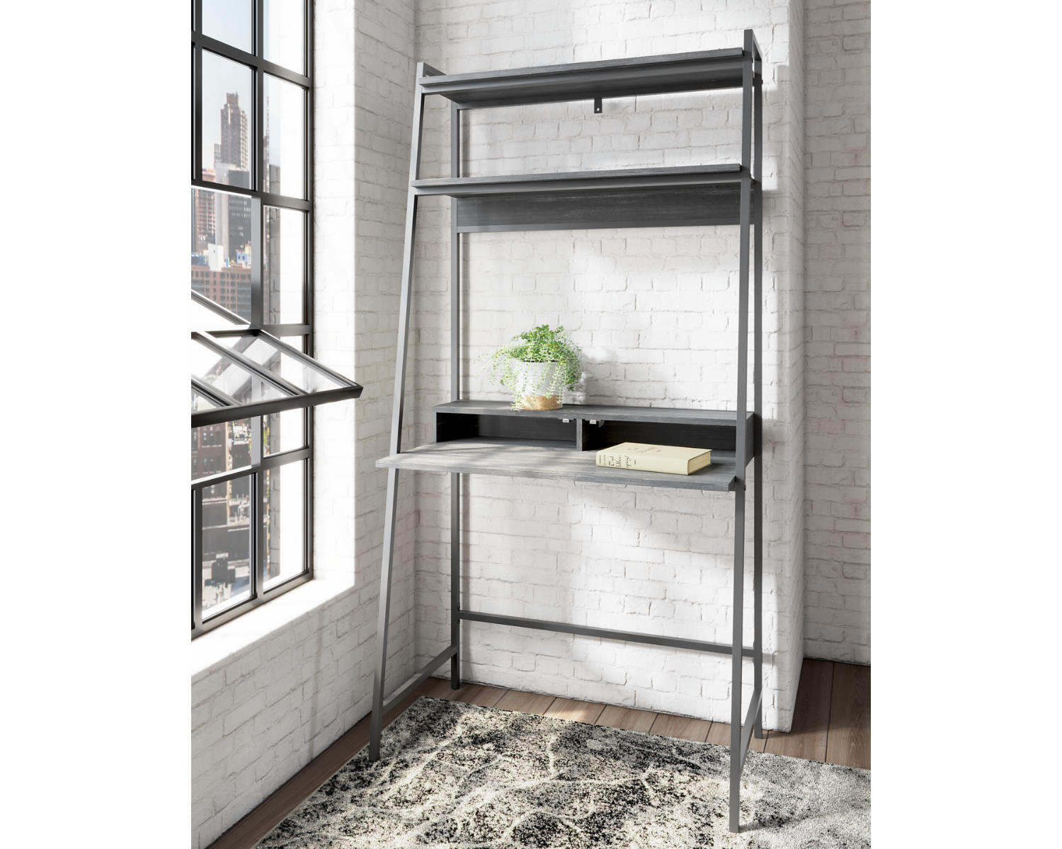 Yarlow 36" Home Office Desk with Shelf