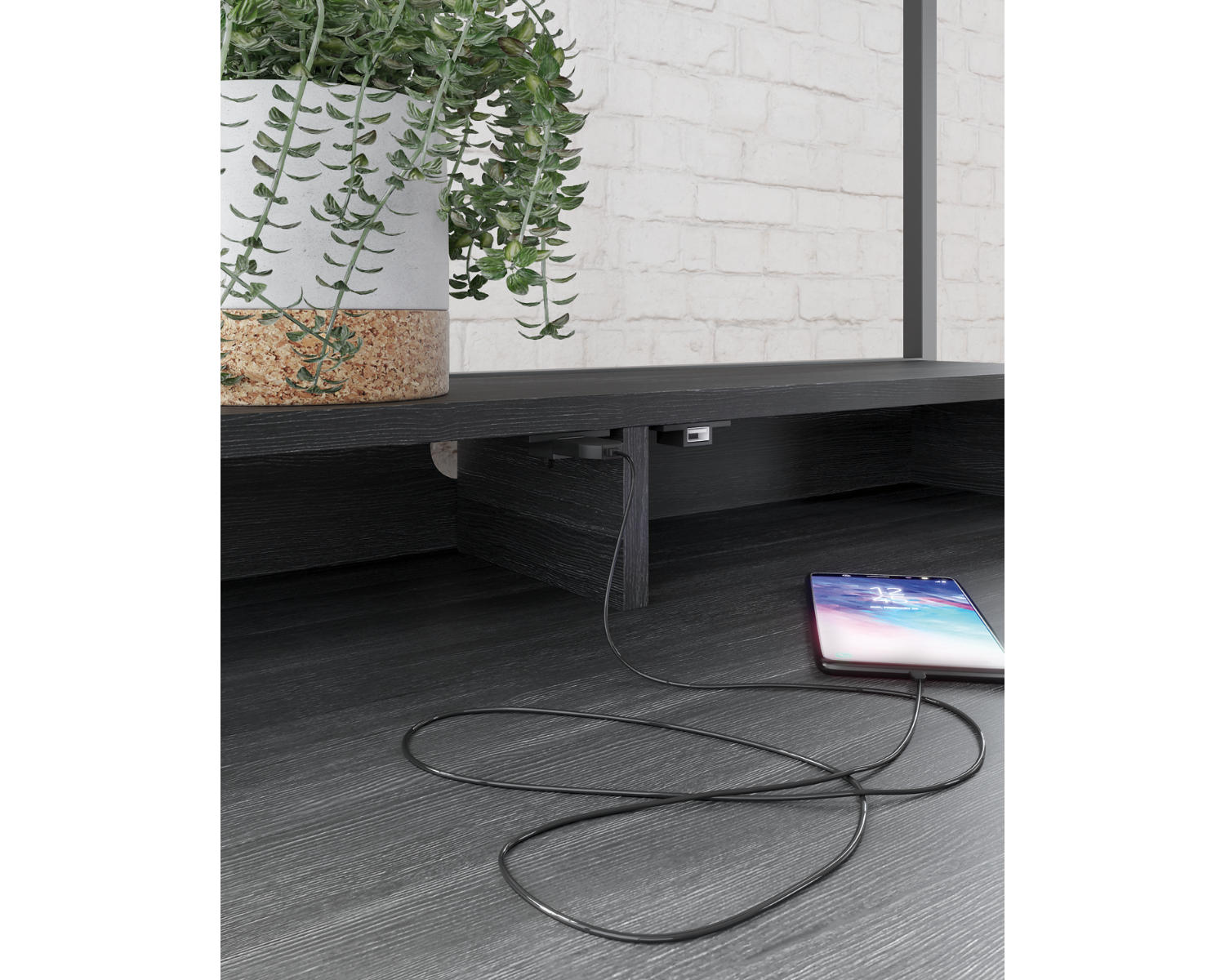 Yarlow 36" Home Office Desk with Shelf