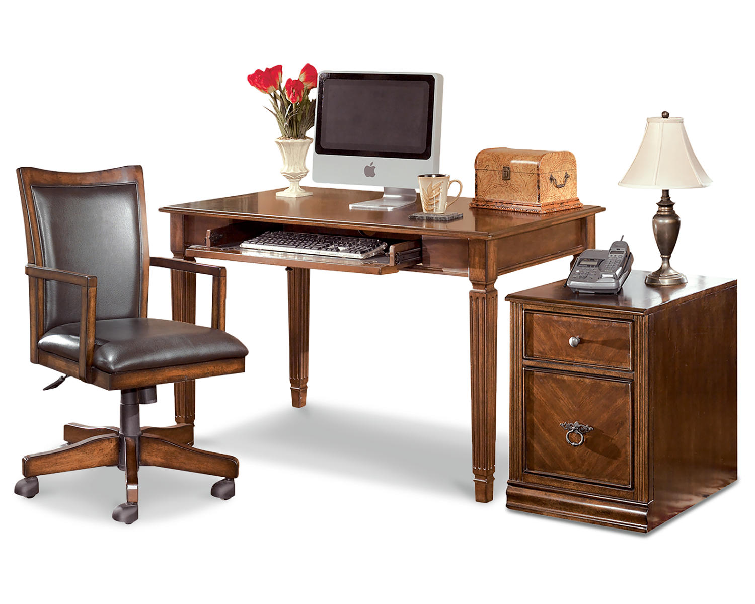Hamlyn Desk, Office Chair and File Cabinet
