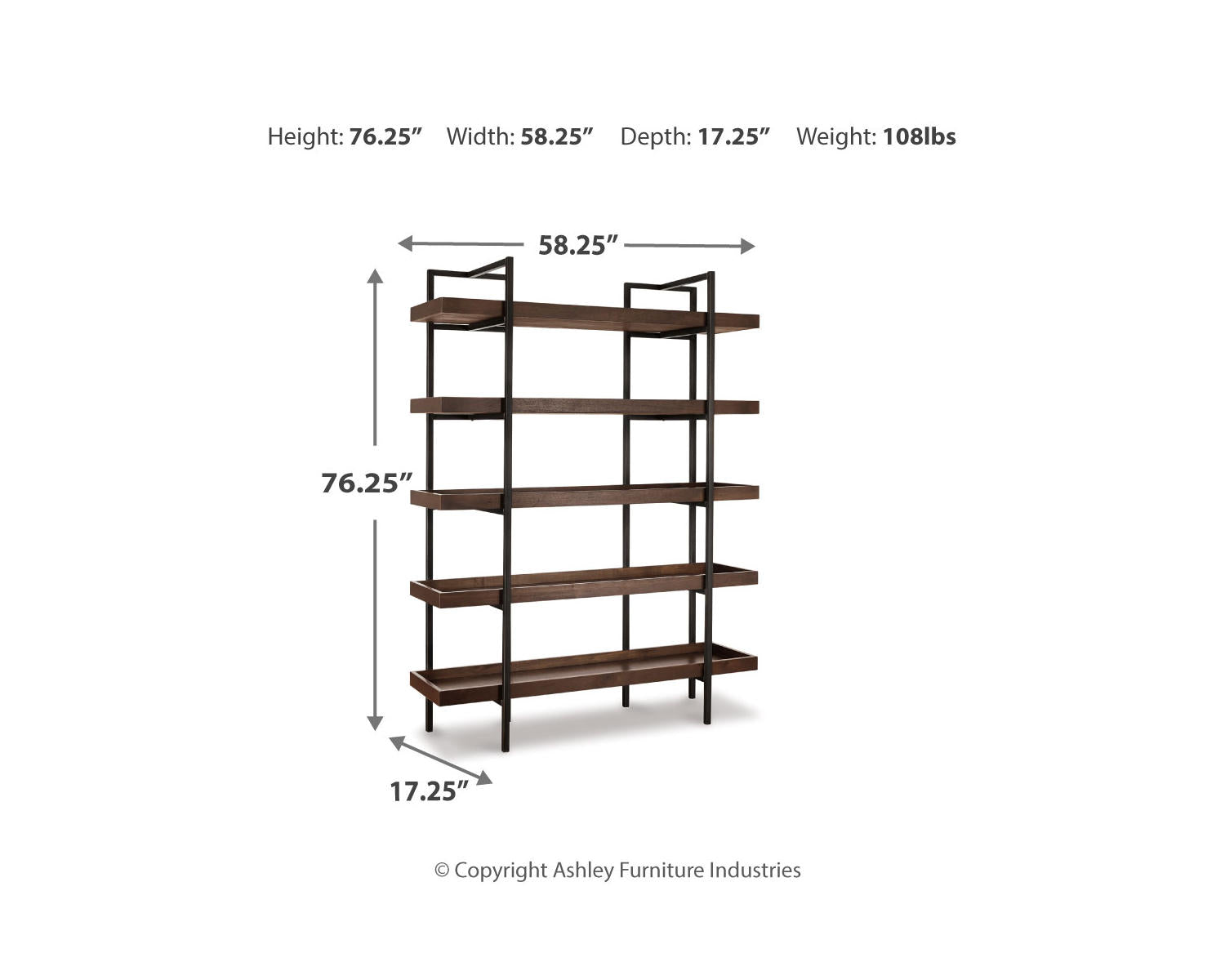 Starmore 76" Bookcase