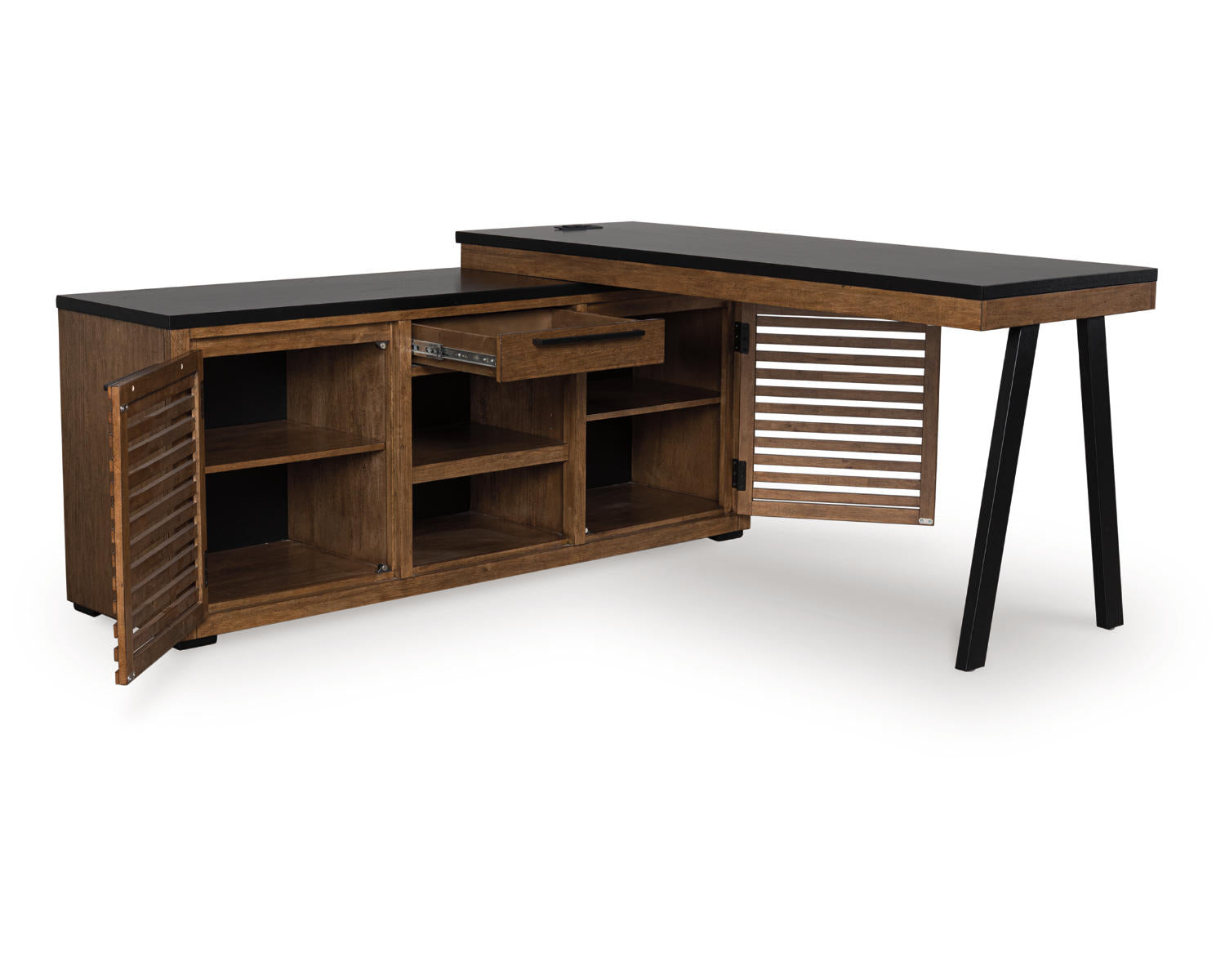 Kallari Credenza with Desk Return