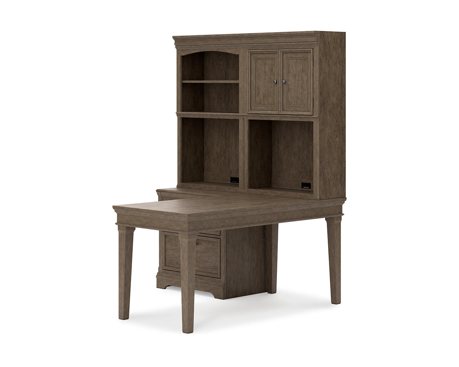 Janismore 4-Piece Bookcase Wall Unit with Desk