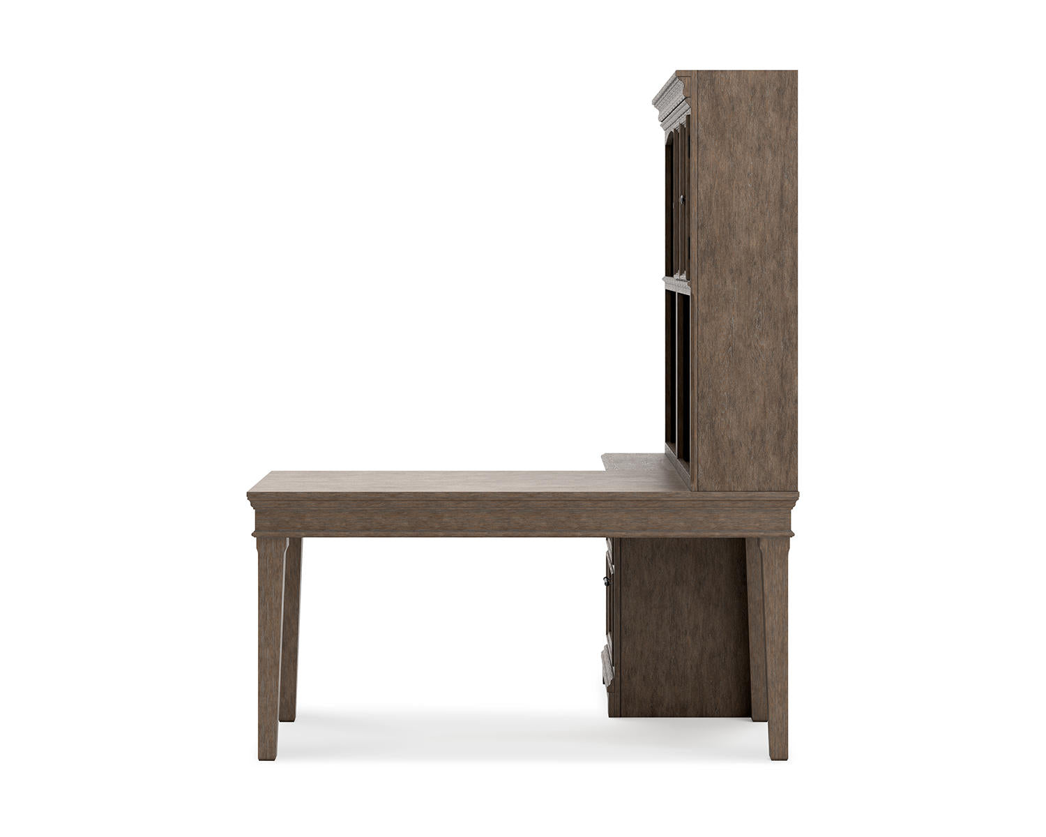 Janismore 4-Piece Bookcase Wall Unit with Desk